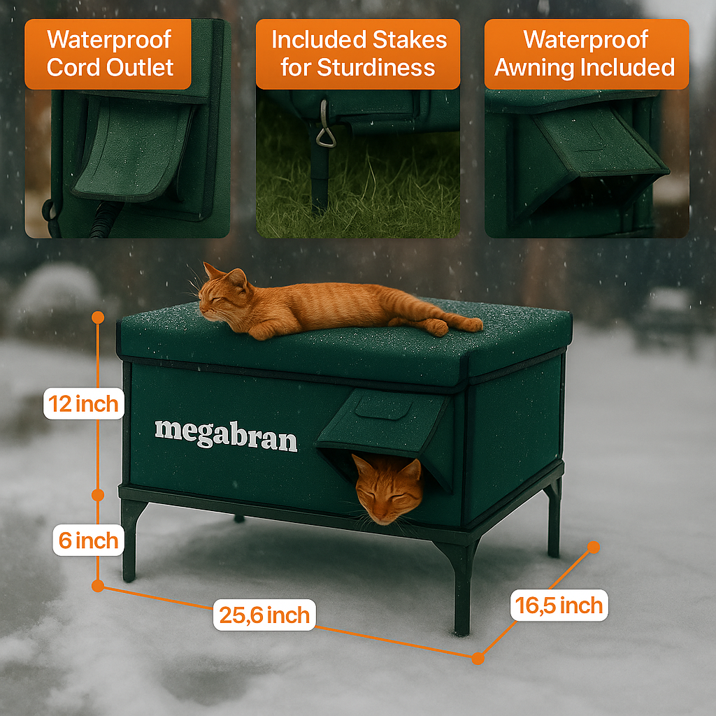 Megabran™ Heated Cat Shelter
